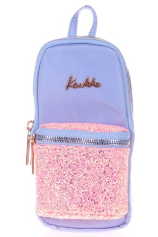 Bright Floral Mavi Taşlı Junior Bag Çanta Şekilli Kalem Çantası
