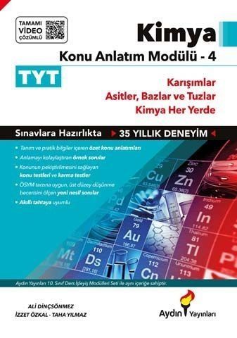 Aydın Yayınları TYT Kimya Konu Anlatım Modülü 4