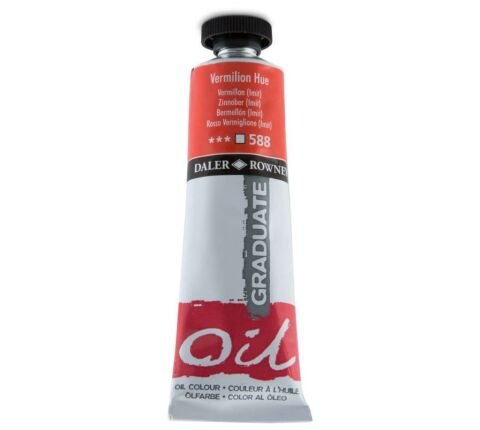 Daler Rowney Graduate Yağlı Boya Oil Color 38ml Vermilion Hue 117038588