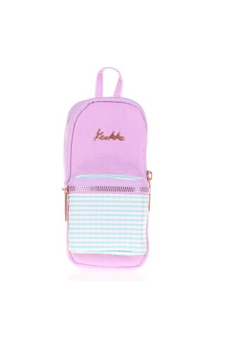Soft Floral Junior Bag Kalem Çantası Vıolet K2441