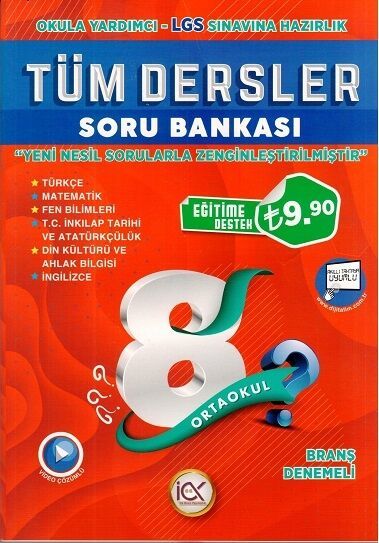 İlk Önce Yayıncılık 8. Sınıf LGS Tüm Dersler Soru Bankası