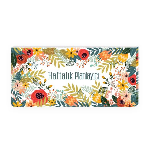 Keski̇n Color 12*26 Haftalik Planner Blok-Spri̇ng Garden