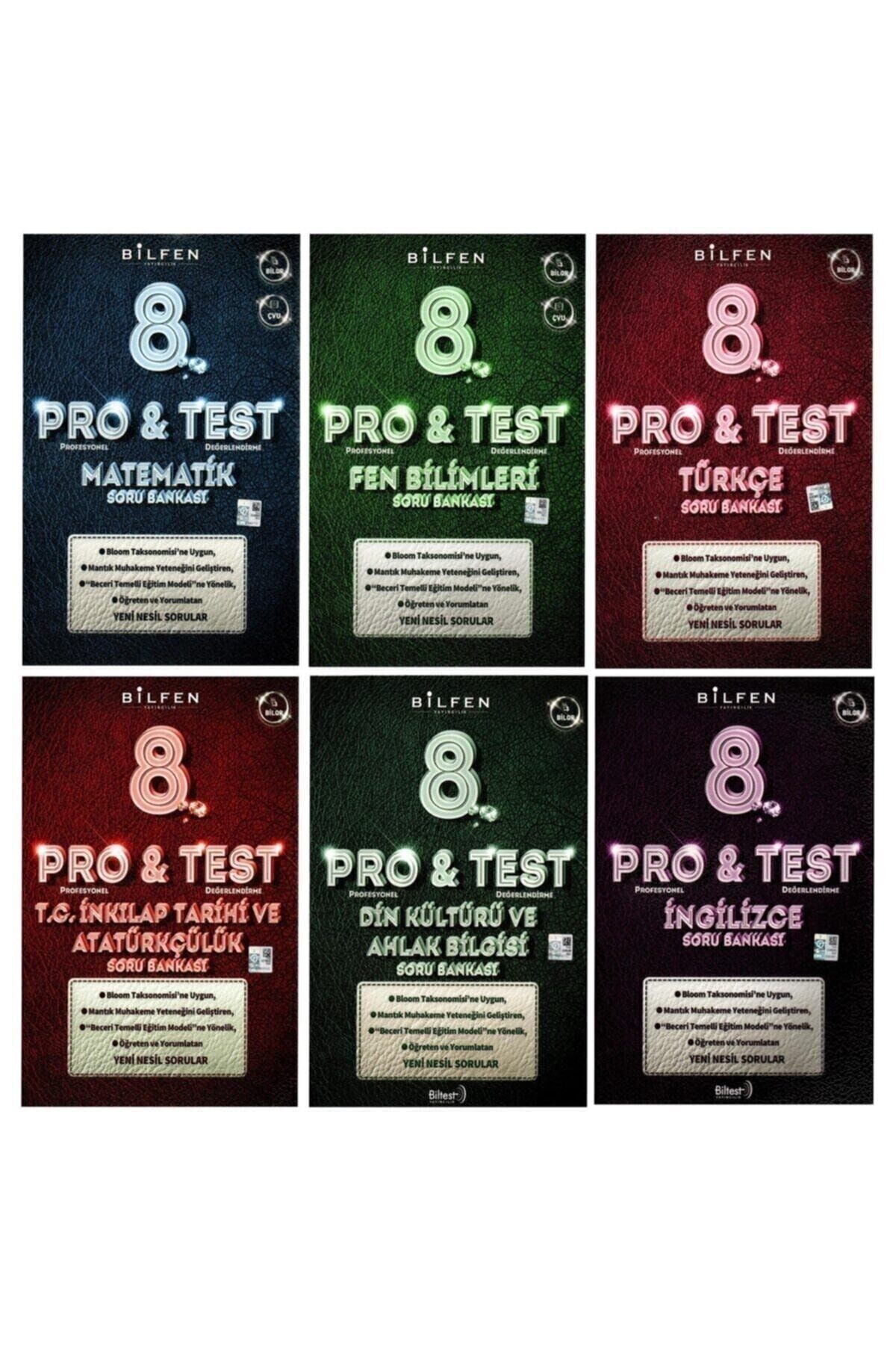 Bilfen 8. Sınıf Pro Test Soru Bankası Seti 6 Kitap