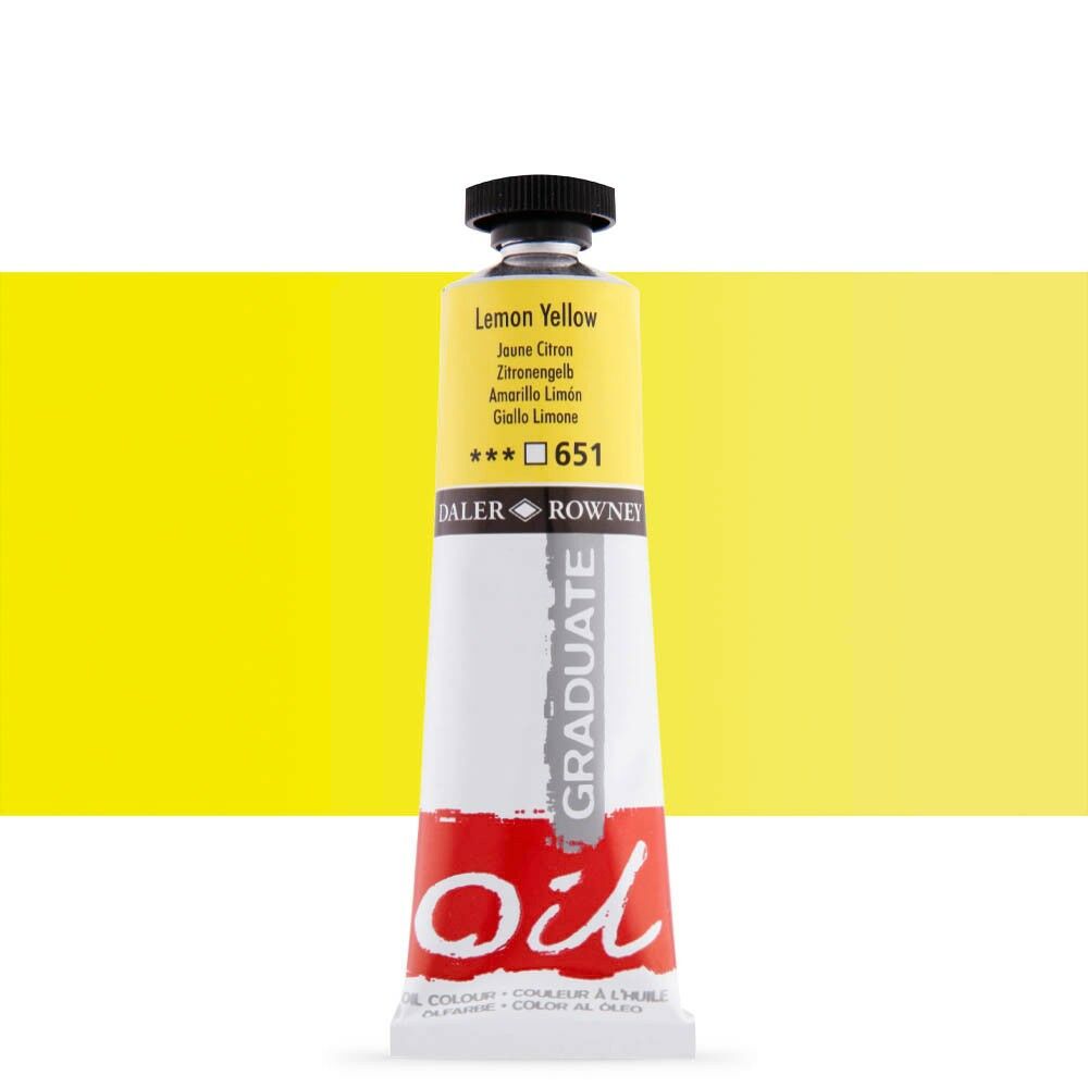 Daler Rowney Graduate Yağlı Boya Oil Color 38ml Lemon Yellow 117038651