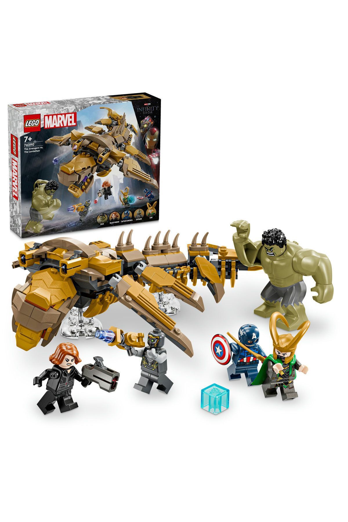 ® Marvel Avengers, Leviathan’a Karşı 76290 -7 Yaş ve Üzeri Yapım Seti (347 Parça)