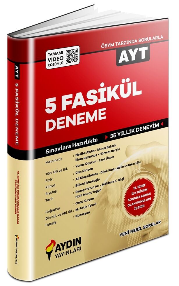 Aydın Yayınları AYT 5 Fasikül Deneme