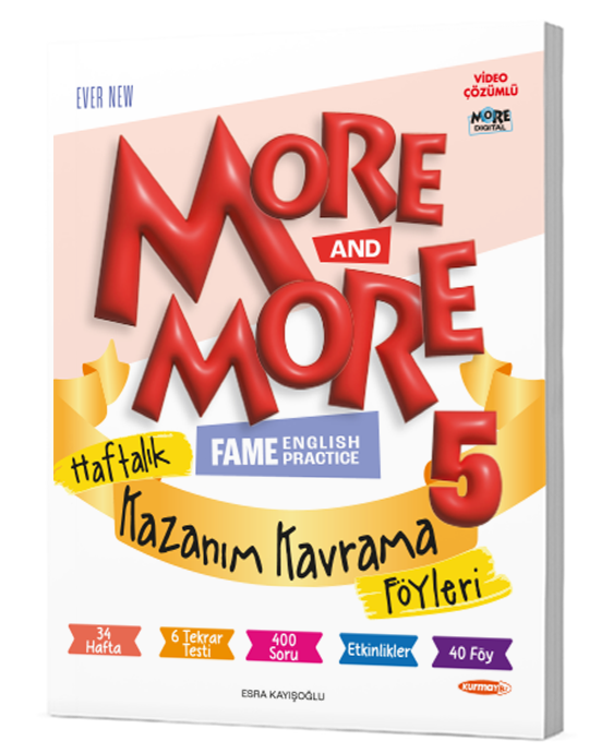 More & More Englısh 5.sınıf Haftalık Kazanım Kavrama Föyleri 2024/25