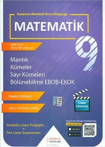 Sonuç Derece Yayınları 9.Sınıf Matematik Mantık Kümeler Sayı Kümeleri Ebob Ekok