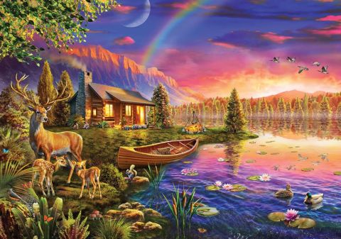 KS Games Lakeside Cabin 500 Parça Puzzle 20003