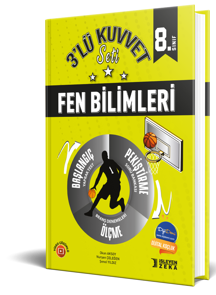 İşleyen Zeka Yayınları Işleyen Zeka 8. Sınıf Fen Bilimleri 3 Lü Kuvvet Serisi Seti