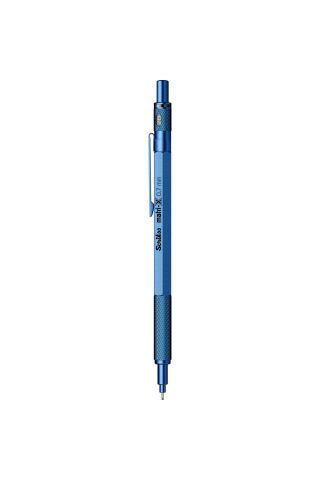 Matrix 0.7mm Mekanik Kurşun Kalem Metalik Mavi - Şeffaf Kutu