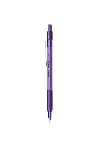 Matrix 0.7mm Mekanik Kurşun Kalem Metalik Mor - Şeffaf Kutu
