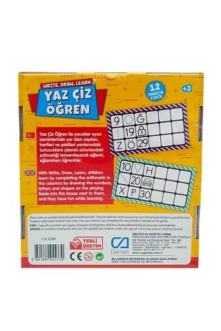 Yaz Çiz Öğren 12 parça - MAVİ SU DÜNYASI