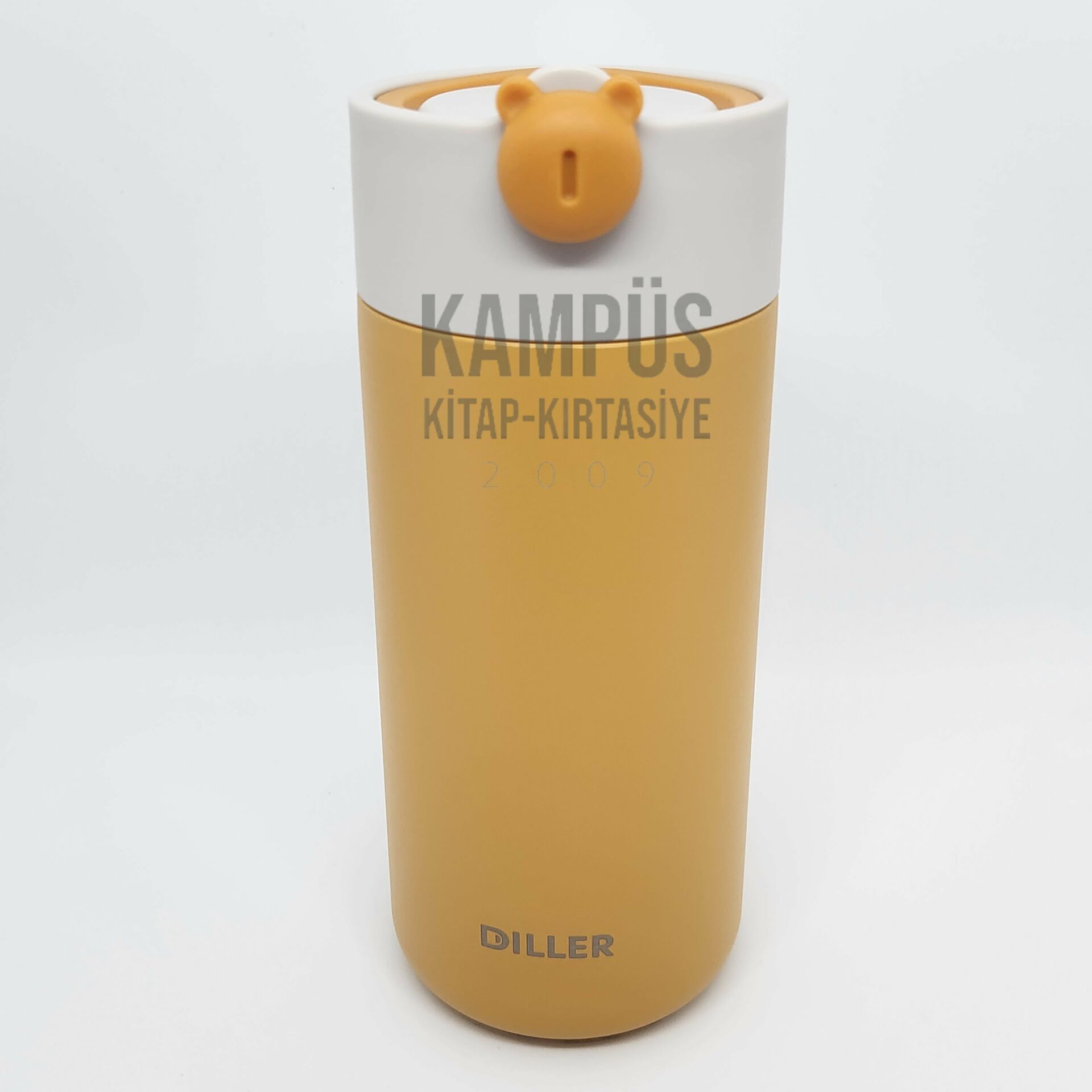 Diller 8992 420ml Turuncu Süzgeçli Silikon Taşıma Kulplu Yeni Seri Çelik Termos