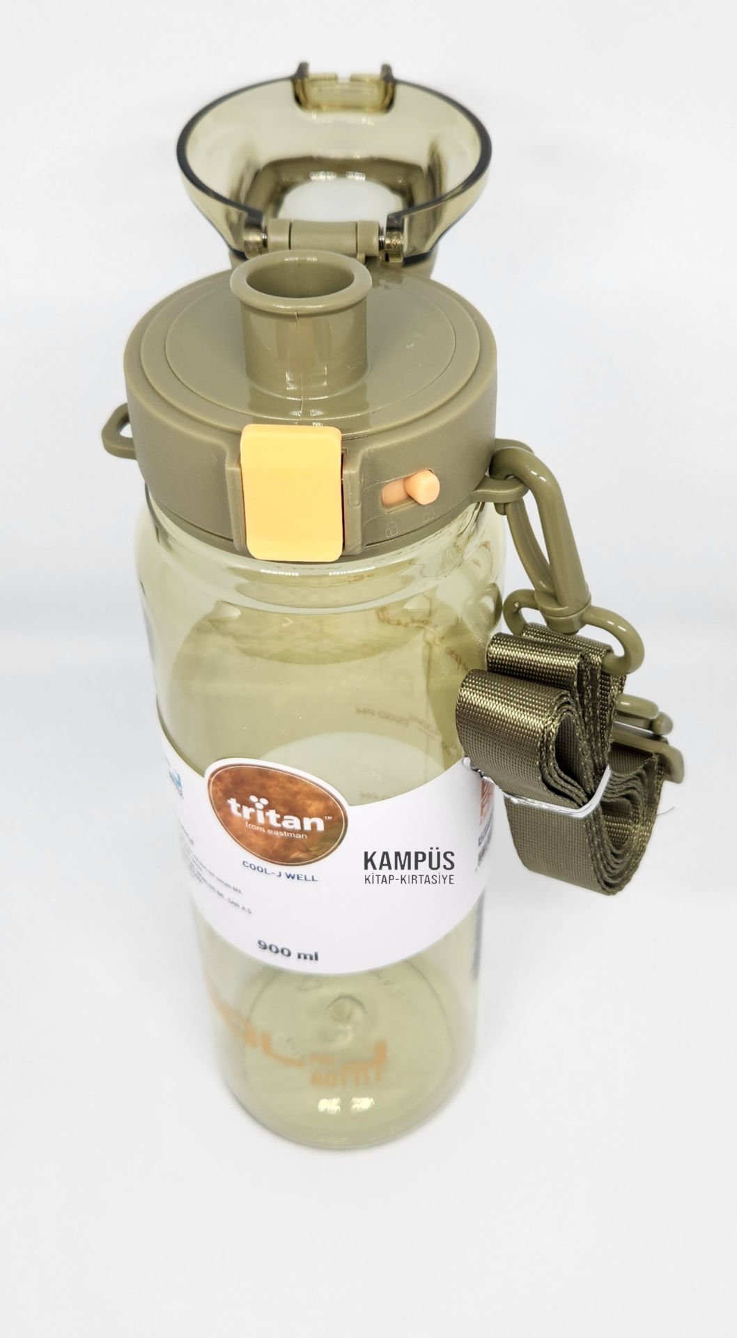 Gıpta Cool-J Well 900ml Yeşil Askılı Kilitli Tritan K7560 Matara