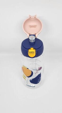 Gıpta Cool-J Medium 600ml Mavi-Pembe Kilitli Tritan K7549 Matara