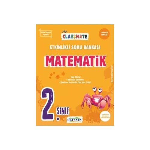 Okyanus Yayıncılık 2. Sınıf Classmate Matematik Etkinlikli Soru Bankası