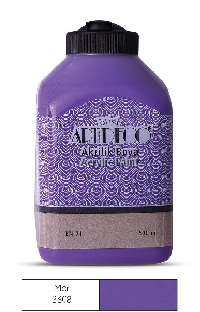 Artdeco Akrilik Boya 500ml Mor 3608