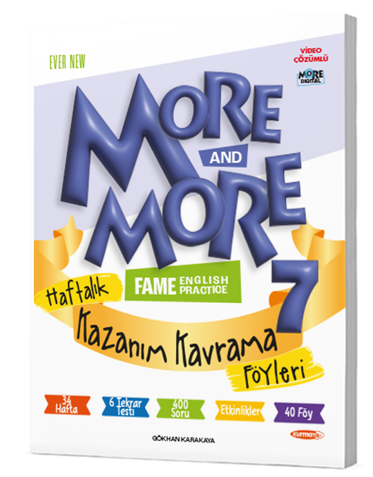 More&More 7. Sınıf Haftalık Kazanım Kavrama Föyleri ( 40 Föy) 2024/25