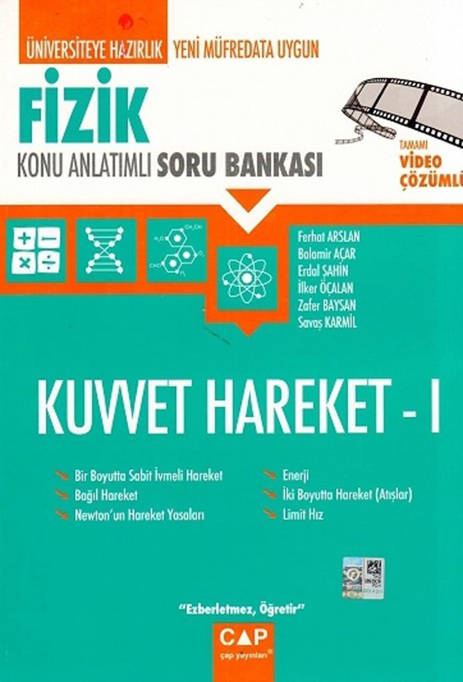 Çap Fizik Kuvvet Hareket 1 Konu Anlatımlı Soru Bankası
