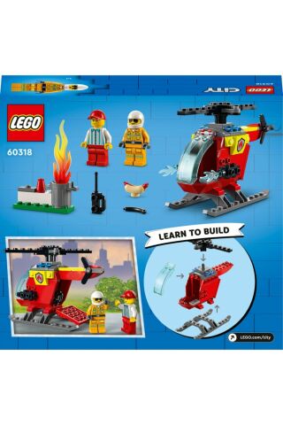 ® City İtfaiye Helikopteri 60318 Yapım Seti (53 Parça)