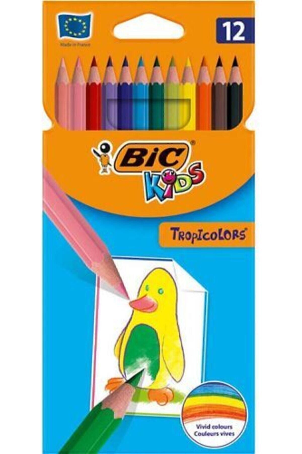Tropicolors 12 Renk Uzun Kuru Boya 12'li Kuruboya Uzun