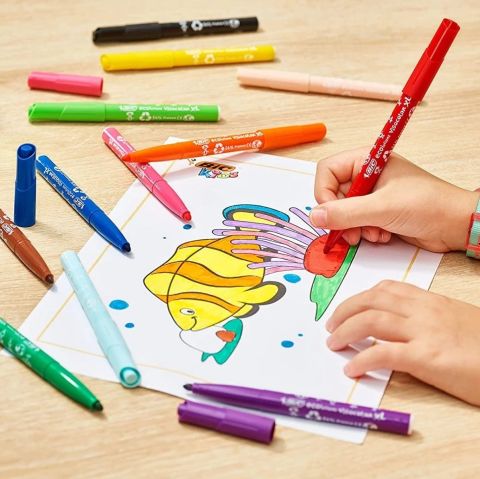 Kids Visacolor Xl Ecolutions Colouring Jumbo Keçeli Kalem 12 Li Kampanyalı