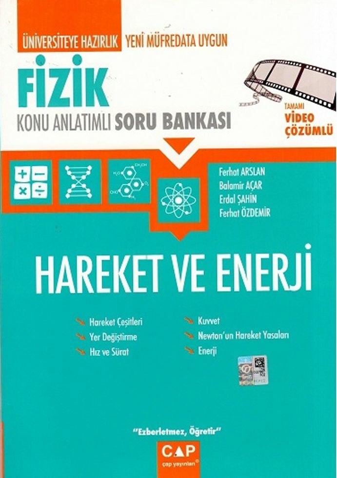 Çap Fizik Hareket ve Enerji Konu Anlatımlı Soru Bankası