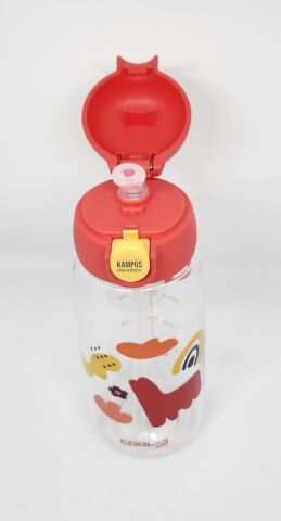 Gıpta Cool-J Medium 600ml Sarı-Kırmızı Kilitli Tritan K7550 Matara
