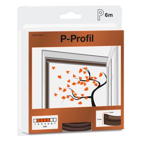 Tesa P-Profil Kauçuk Conta Kahve