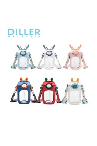 Diller T4015 400ml Lacivert Pipetli Boyun Askılı Tritan Su Matarası