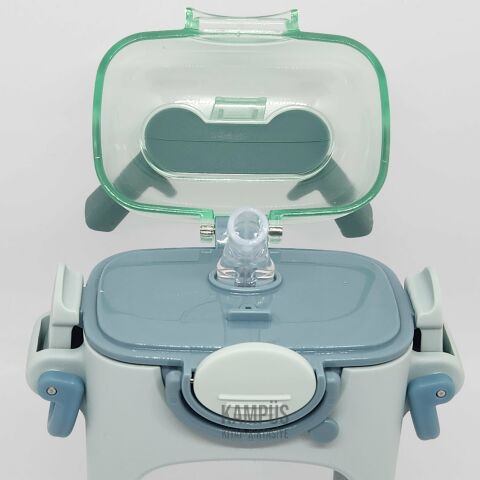 Diller T4014 400ml Yeşil Pipetli Boyun Askılı Tritan Su Matarası