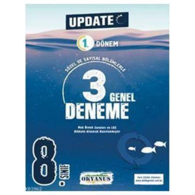 Okyanus Yayınları 1. Dönem 8. Sınıf LGS Update 3 lü Genel Deneme