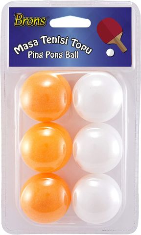 Brons Pinpon Topu 6'lı Set Br-150 (Akrilik)