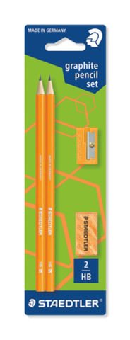 Staedtler Kurşun Kalem Set Neon Turuncu 2'li