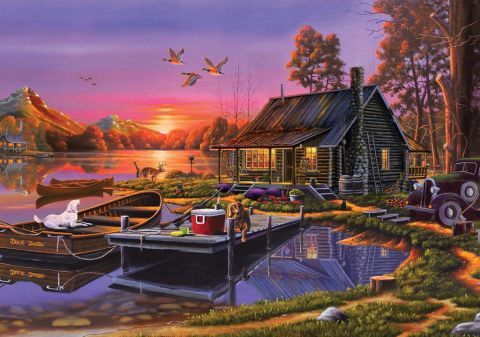 KS Games Lakeside Cottage 2000 Parça Puzzle 22502