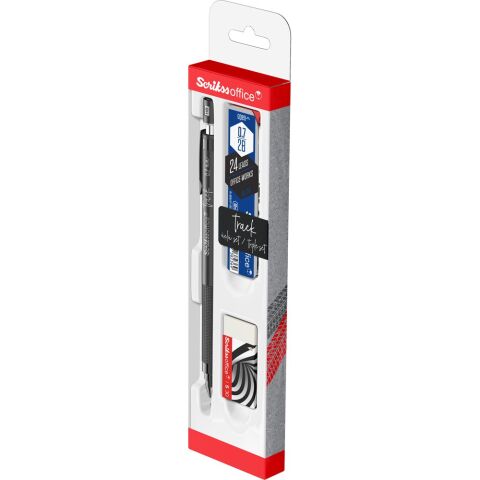 Track 3'lü Set Mekanik Kurşun Kalem 0.7 mm Gri