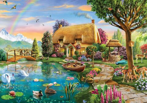 KS Games Lakesıde Cottage 2000 Parça Puzzle 22505
