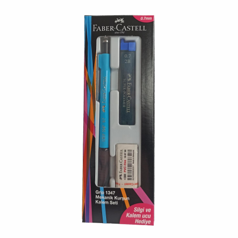 Faber Castel Grip 1345 Mekanik Kurşun Kalem Seti 0.7 Silgi Ve Kalem Ucu Hediye