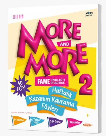 More&More 2. Sınıf Haftalık Kazanım Kavrama Föyleri 40 Föy