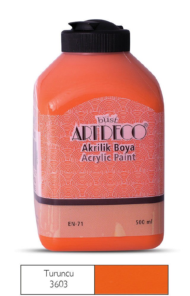 Artdeco Akrilik Boya 500ml Turuncu 3603