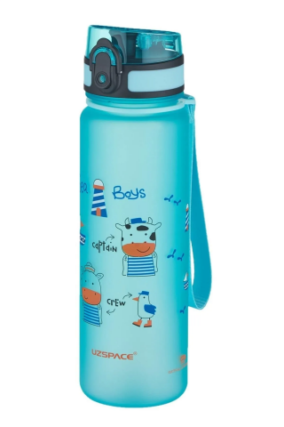 Uzspace 3026 500ml Okyanus Mavisi Desenli Yeni Seri Su Matarası