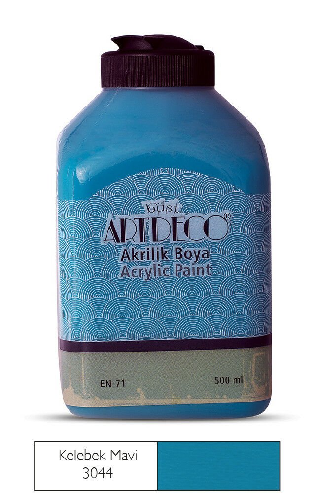 Artdeco Akrilik Boya 500ml Kelebek Mavi 3044