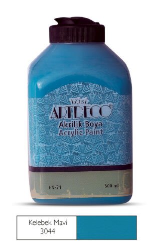 Artdeco Akrilik Boya 500ml Kelebek Mavi 3044