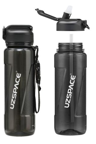 PİPETLİ 850ml Tritan Su Matarası