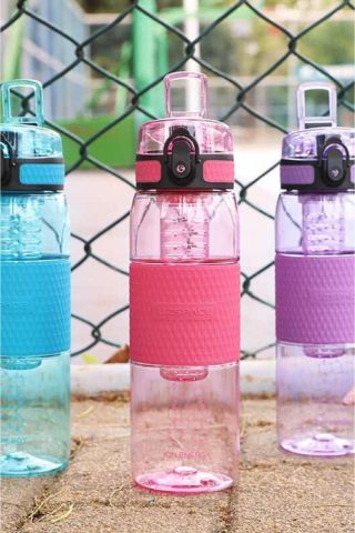 700ml Detoks Aparatlı Silikon Gövde Tritan Su Matarası