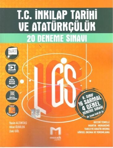 8.SINIF MOZAİK DENEME 20Lİ İNKILAP TAR - 2023-24