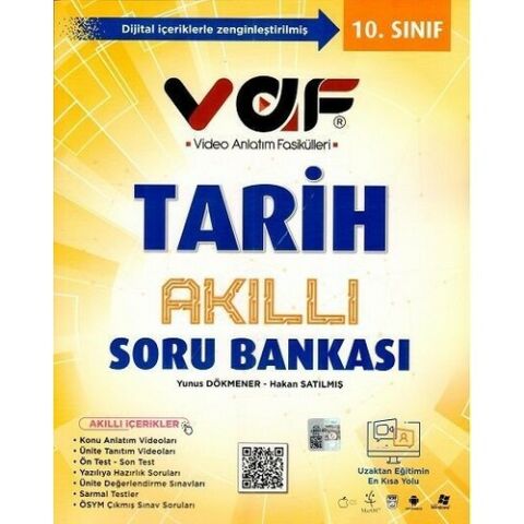 Vaf Yayınları 10. Sınıf Tarih Akıllı Soru Bankası