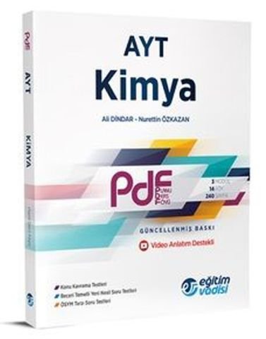 Eğitim Vadisi Yayınları AYT Kimya Güncel PDF Planlı Ders Föyü