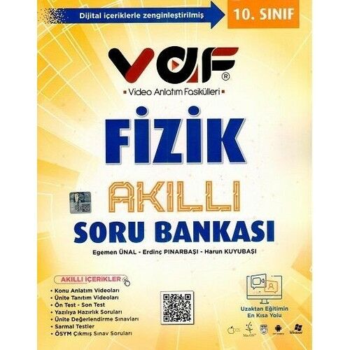 Vaf Yayınları 10. Sınıf Fizik Akıllı Soru Bankası